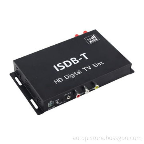 Car ISDB-T Full Seg TV Box, Supports High-speed 250km/h, Full HD 1,080P/2-tuner/2-antenna for Brazil